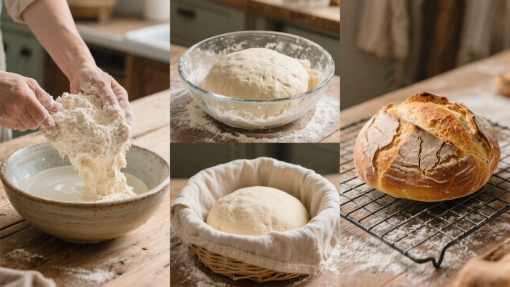 sourdough bread making process